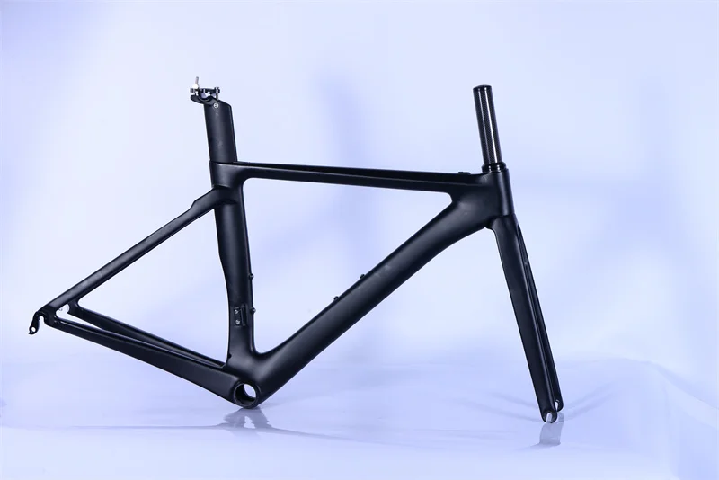 Wholesale Carbon Fiber Frame 700c 700*23mm Max Tire Road Bike Carbon Frame U-brake Matte Carbon Road Bicycle Frame 29