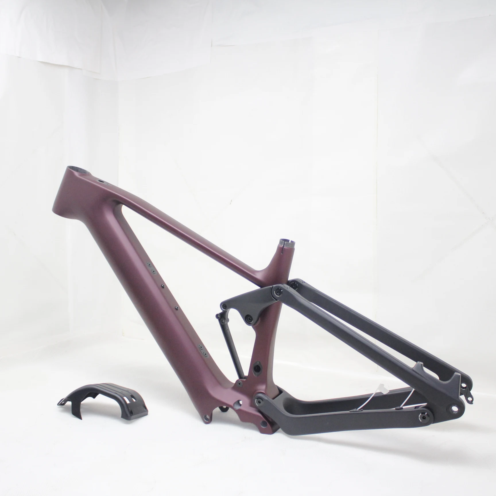 Quadro de bicicleta carbono 29er carbono t700 bafang m820 suspensão total quadro de bicicleta enduro carbono 10