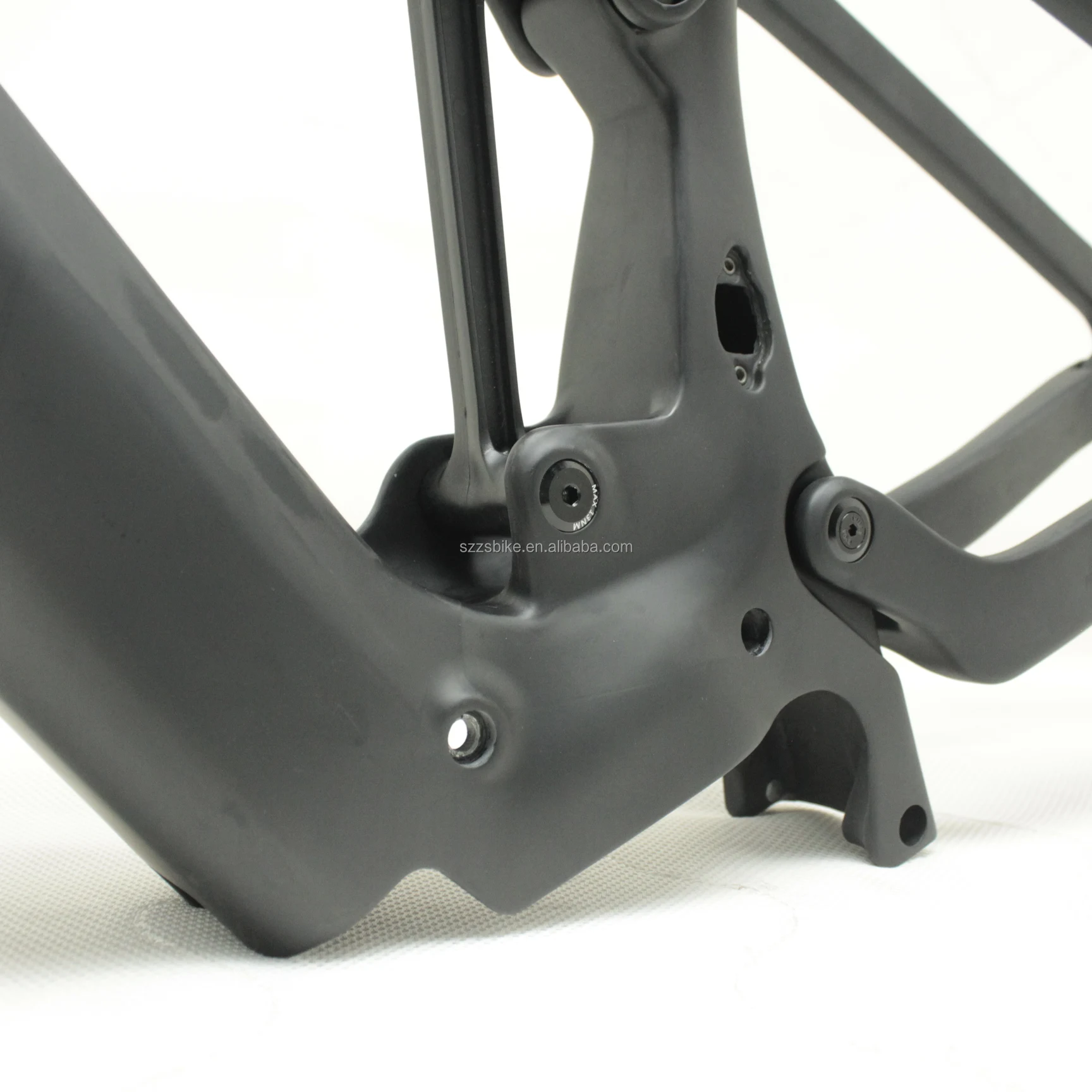 New Design Full Suspension Frame Carbon Fiber E Bike Frame With Shimano Motor 13