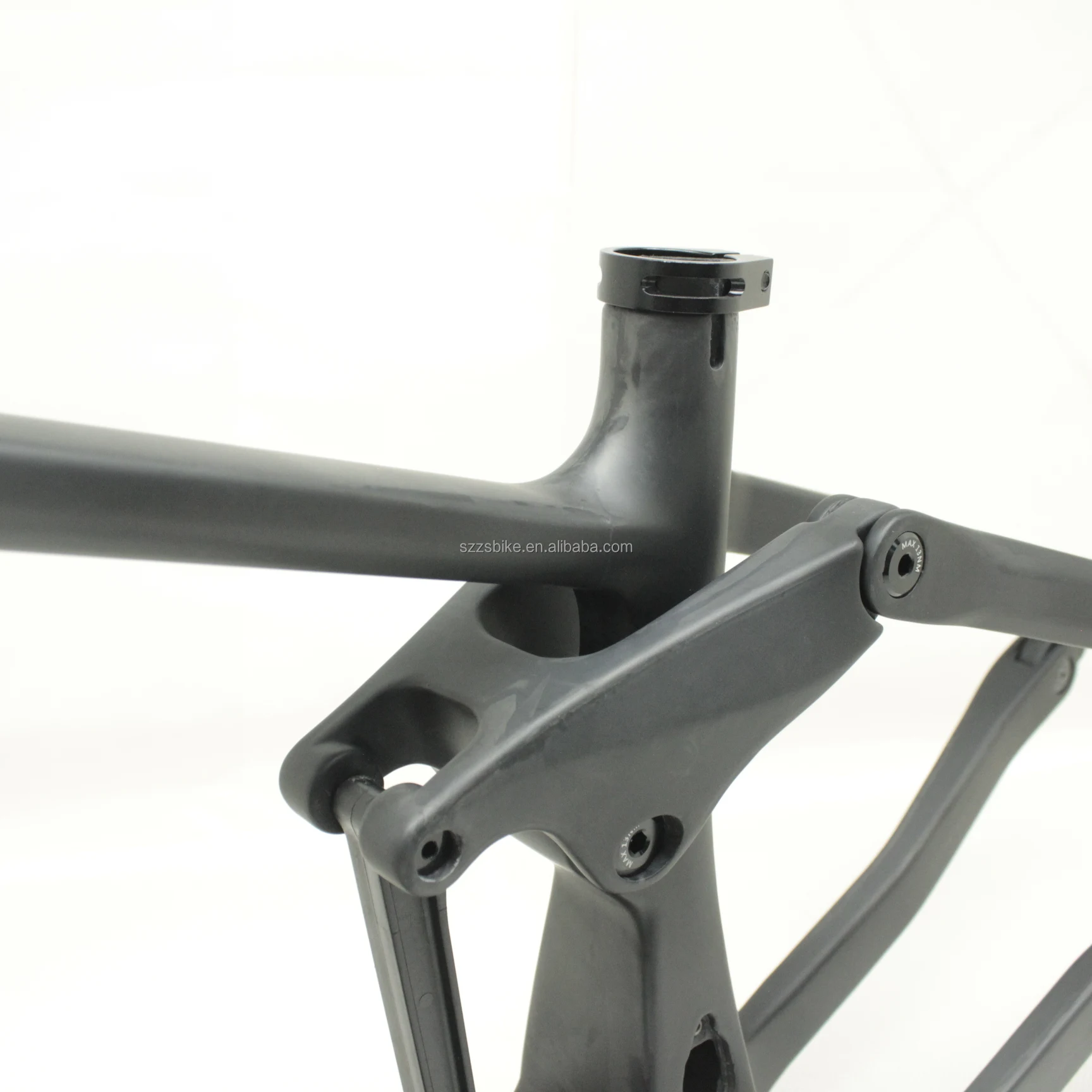 New Design Full Suspension Frame Carbon Fiber E Bike Frame With Shimano Motor 12