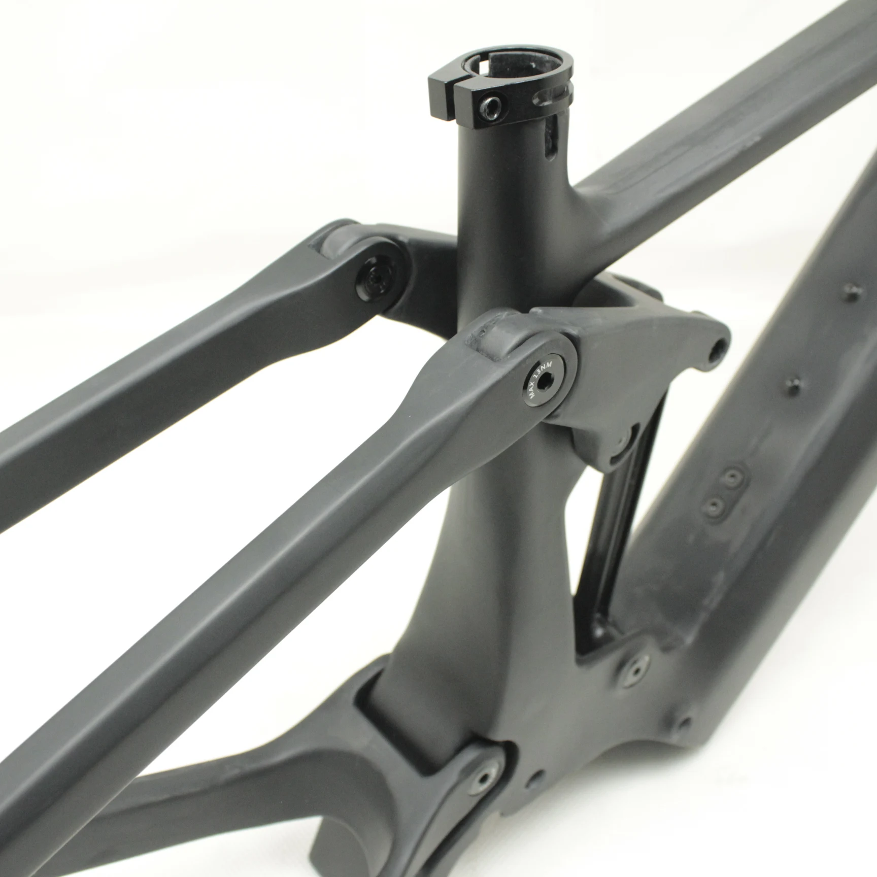 New Design Full Suspension Frame Carbon Fiber E Bike Frame With Shimano Motor 15