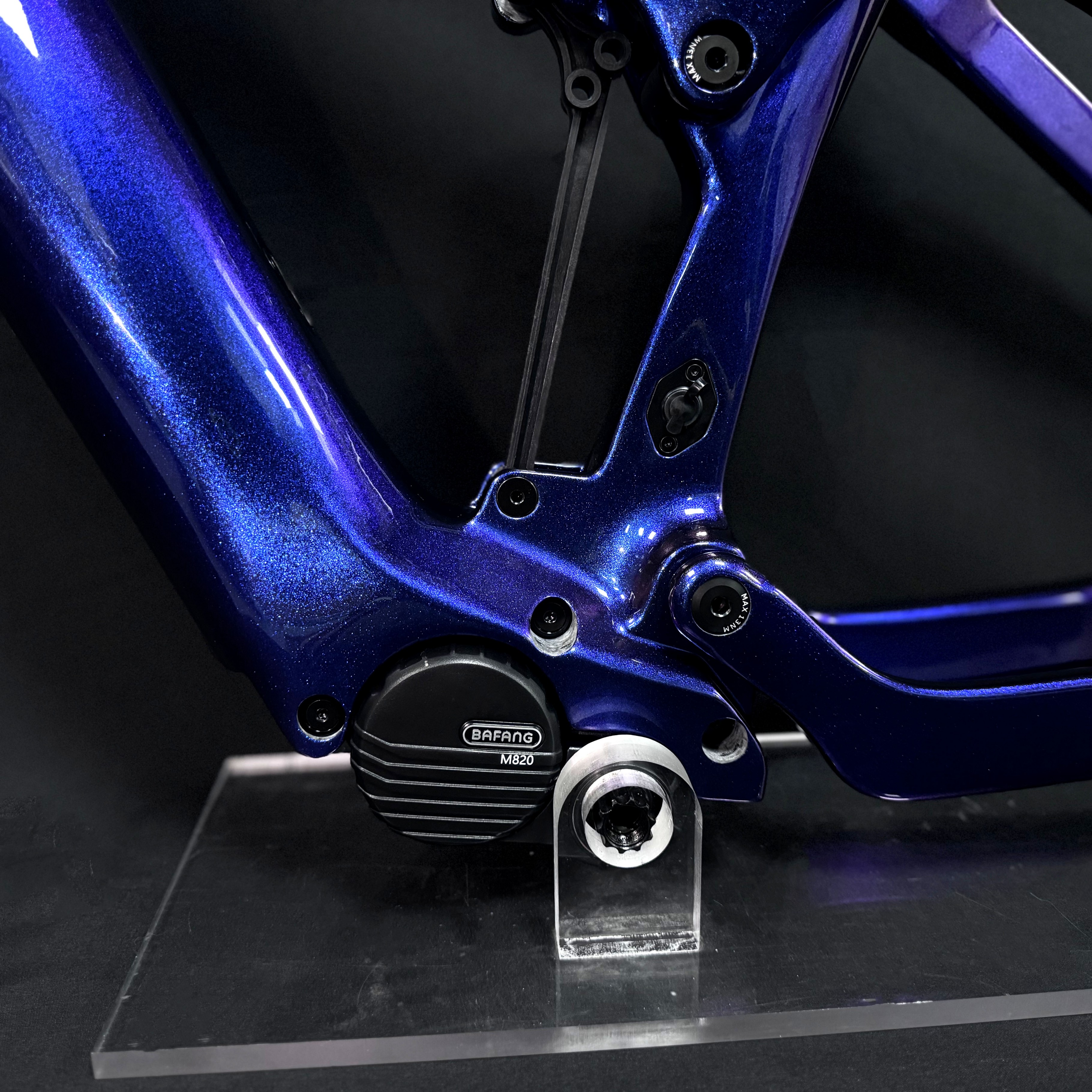 DPC030 Display Ebike Frame Frame Full Suspension Carbon Electric Mtb Frames for Central Bafang M820 Motor 250w E-Bike Frameset 15