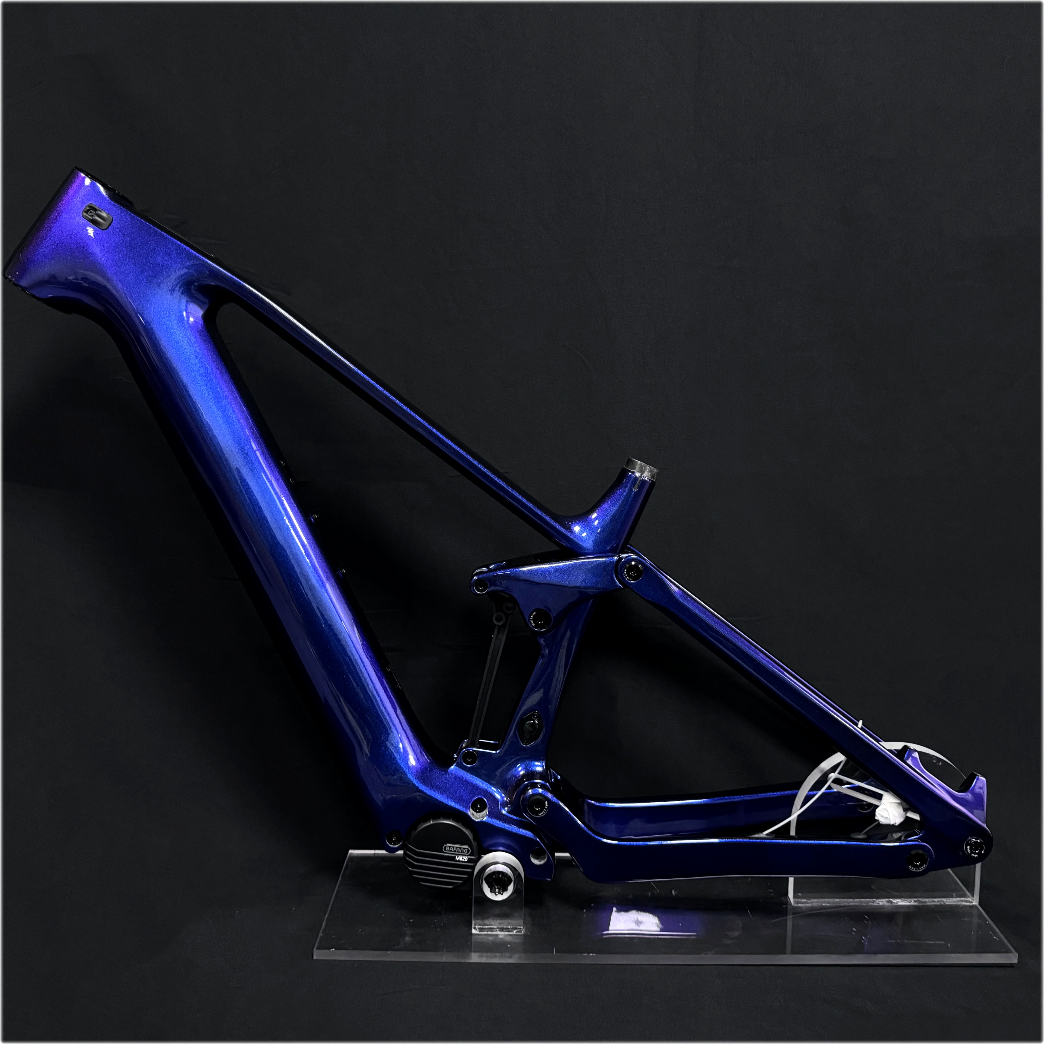 DPC030 Display Ebike Frame Frame Full Suspension Carbon Electric Mtb Frames for Central Bafang M820 Motor 250w E-Bike Frameset 11