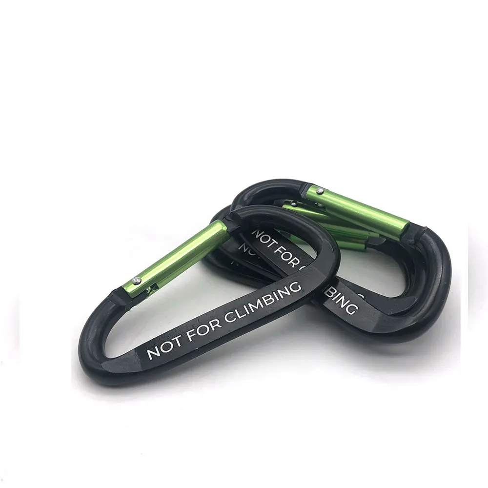 맞춤형 레이저 새겨진 로고 D 모양 스냅 전술상 후크 카라비너 15