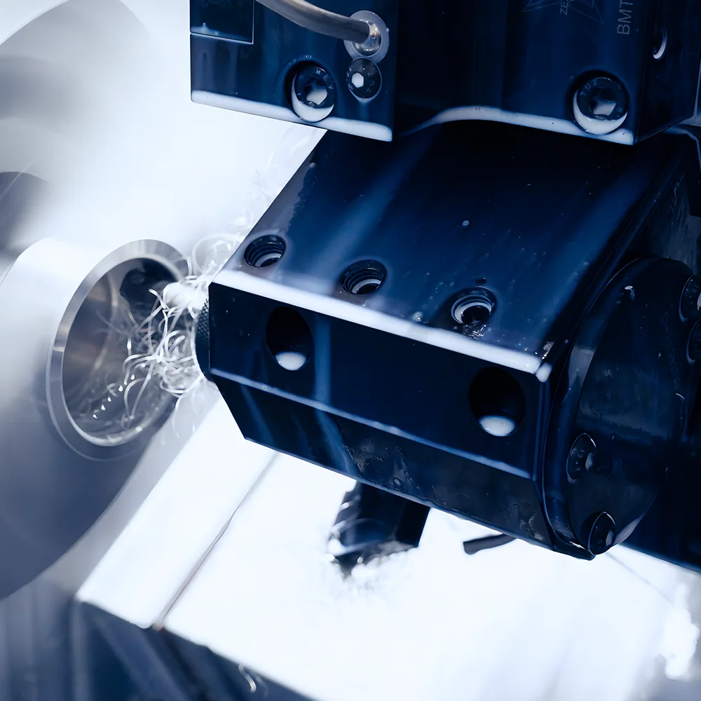 Kundenspezifische CNC-Teilebearbeitung aus Kupfer-Aluminiumlegierung, Drehzentrum, Maschinenteile 12