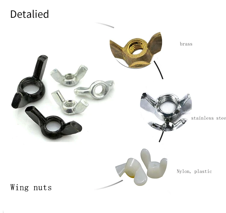 Flügelmutter CNC-Drehbearbeitung Aluminium-Messing-Flügelmuttern 6