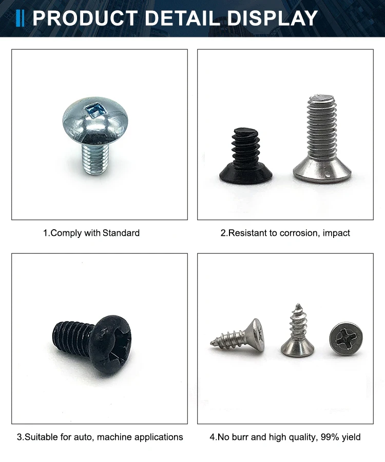 Qualified Vendor Black Micro Screw Mini Torx Screws 5