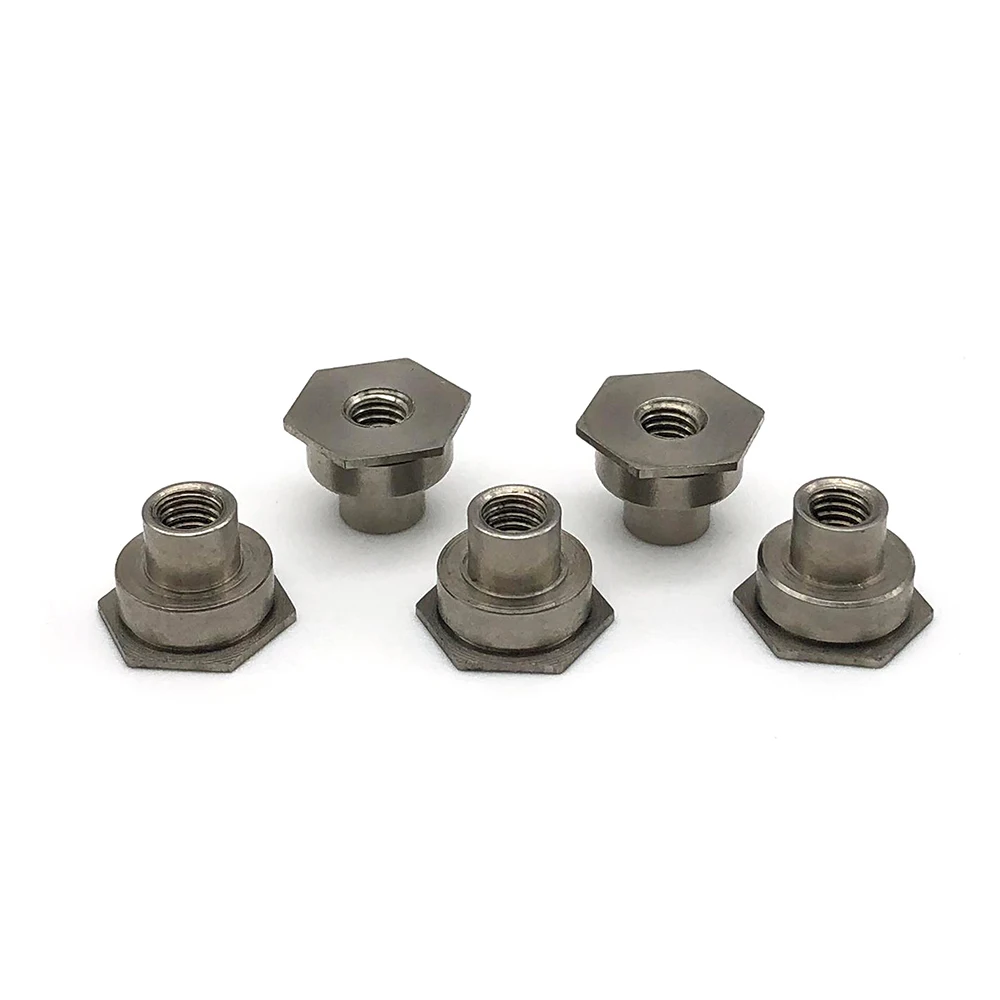 Tuercas hexagonales no estándar de titanio M6 M8 M10 M12 M14 Tuercas con brida 9