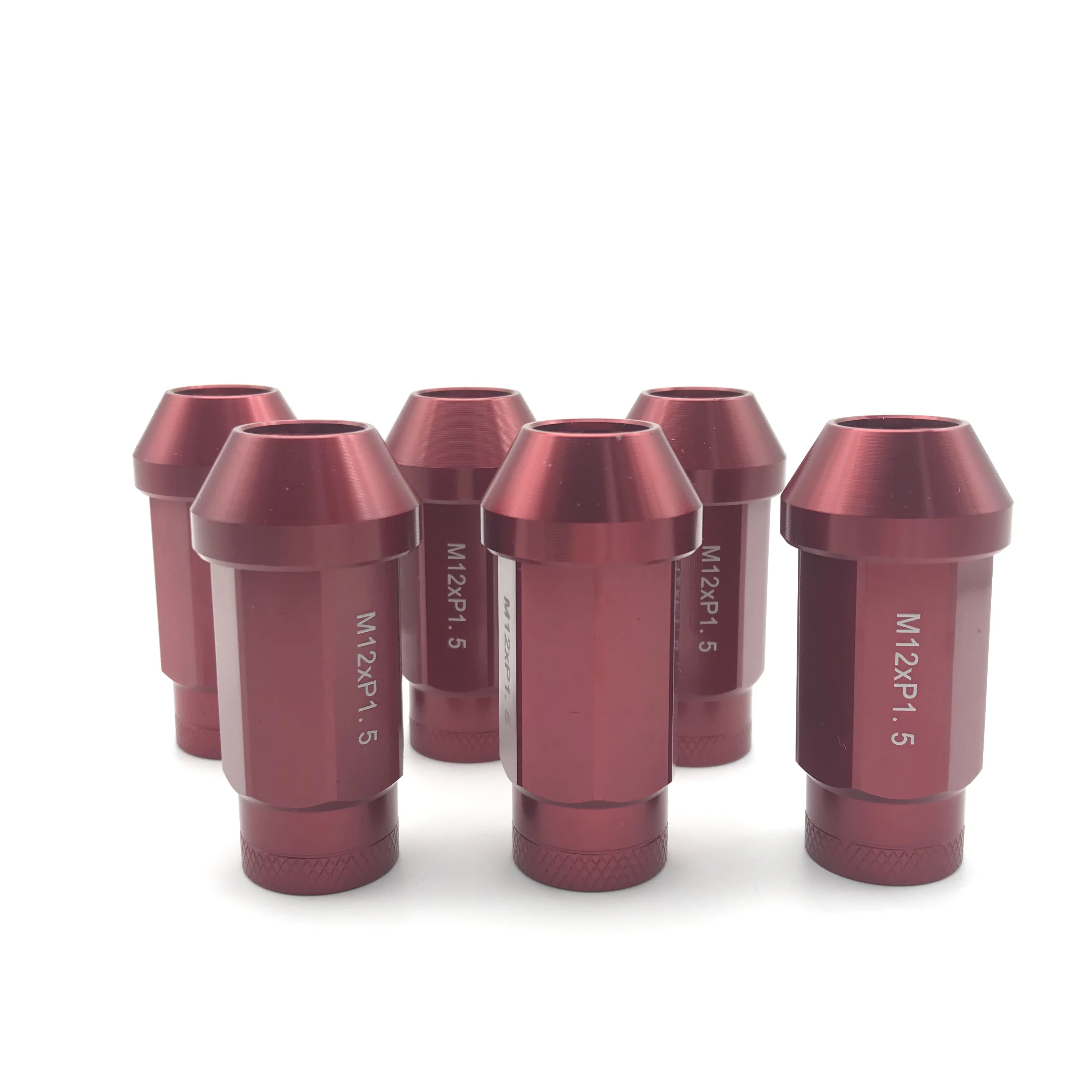 Китай оптовые пользовательские цветные противоугонные гайки с ЧПУ авто металлические стальные колеса противоугонные гайки 6