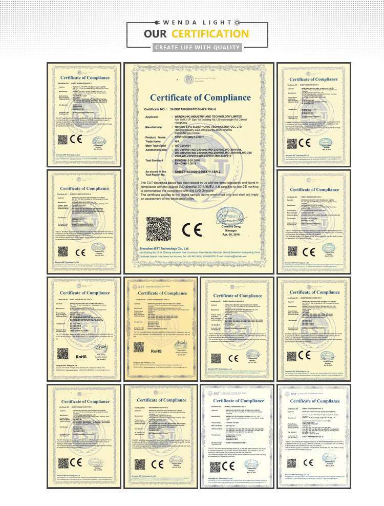 คุณภาพ B22 E27 30 50 100 ซม. IP44 นำแสงดาวตกผู้ผลิต | เวนด้า เดโค 35