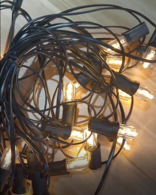 hot jual Luar Menggantung Conencatble Memperhiasi Lampu lampu penerangan pesta Sabuk Cahaya string 2