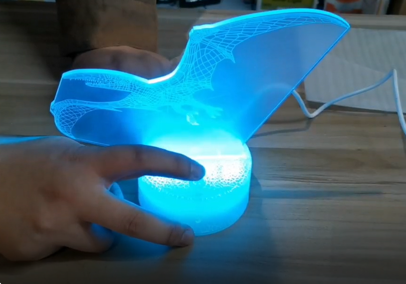 Custom Color Changing Animal Modeling LED Acrylic 3D led Night Light 2
