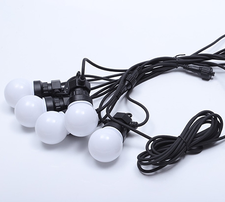 Wendadeco 5M 10LED Globe String Lights مقاوم للماء G50 لمبات الإضاءة لتزيين حفلات الزفاف في الأماكن المغلقة في الهواء الطلق 12
