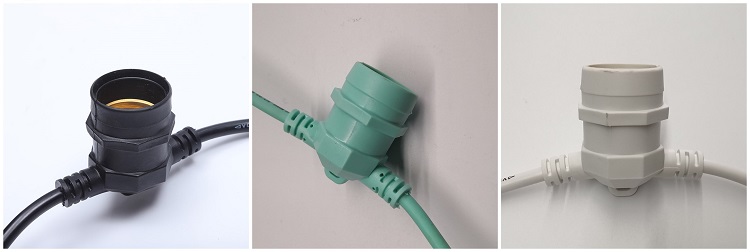 Fabricants de guirlandes extérieures de câble blanc étanche sur mesure de Chine | Déco Wenda 27