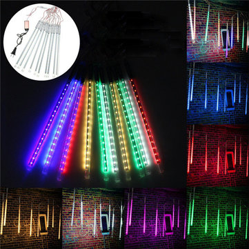 屋外クリスマス装飾ライト防水滝 LED 流星ランプ 30 センチメートル 50 センチメートル 220v led med スターバースト降雪ライト 17