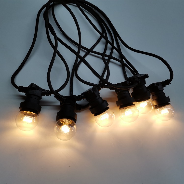 Personalizat 33FT 48FT IP65 E27 curea feston de lumină Producători de corzi de exterior din China | Wenda Deco 21