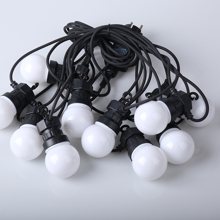 Wendadeco 5M 10LED Globe String Lights مقاوم للماء G50 لمبات الإضاءة لتزيين حفلات الزفاف في الأماكن المغلقة في الهواء الطلق 13