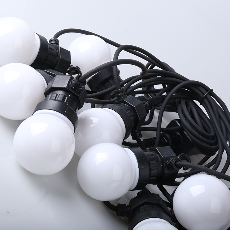 Wendadeco 5M 10LED Globe String Lights مقاوم للماء G50 لمبات الإضاءة لتزيين حفلات الزفاف في الأماكن المغلقة في الهواء الطلق 14