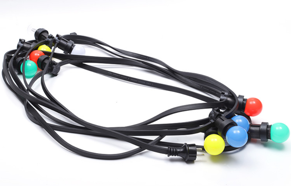 personalizzato wendadeco cavo piatto impermeabile led b22 e27 cintura festone luce esterna giardino patio produttori di corde 12