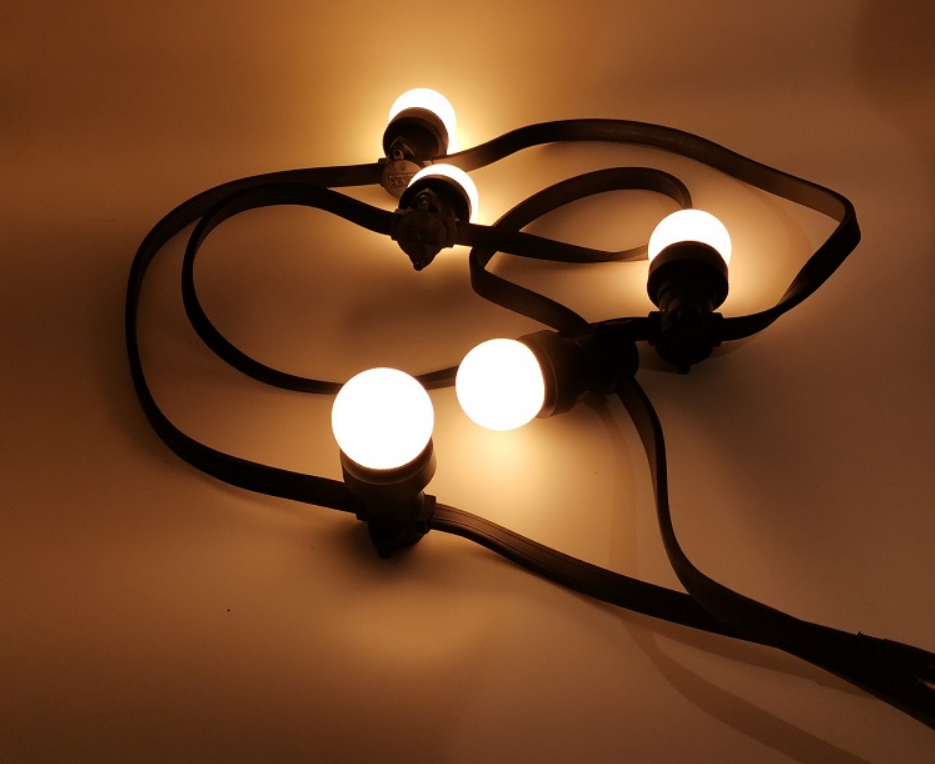 personalizzato wendadeco cavo piatto impermeabile led b22 e27 cintura festone luce esterna giardino patio produttori di corde 13