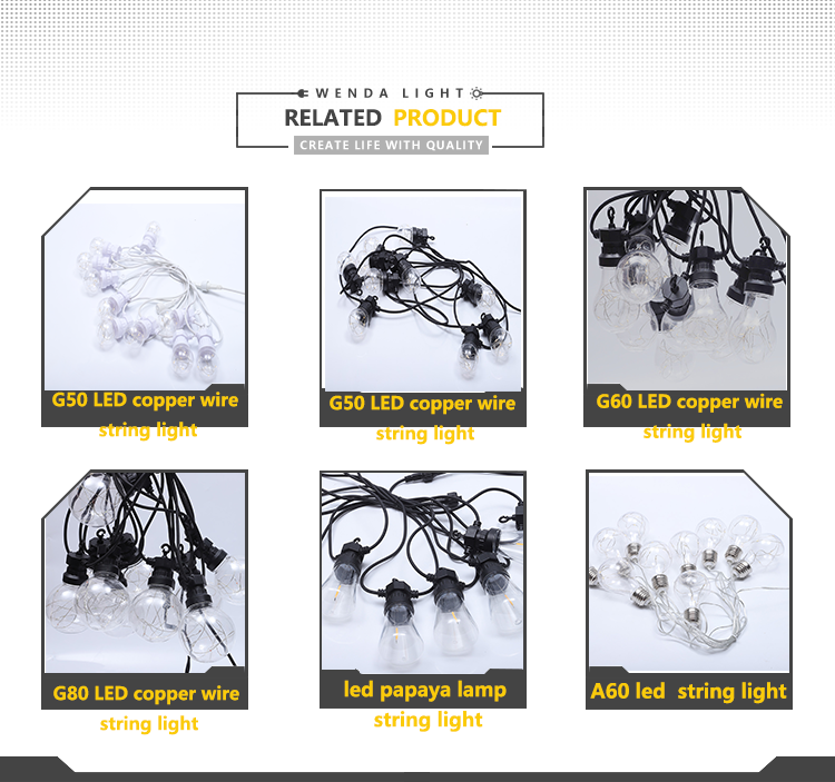 防水 S14 フィラメント電球 Led ストリングライトグローブガーランドライト S14 ドロップストリングライト屋外装飾フェストゥーン12 11