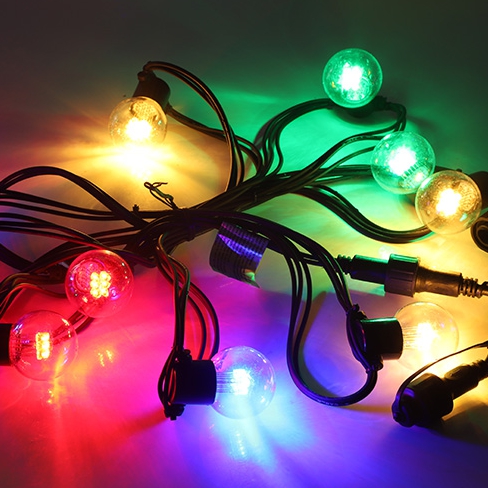 CE ROHS Lampu Dekorasi Led Lampu Dekorasi Natal Dekorasi Luar Ruangan Putih Hangat RGB Hitam Putih IP44 220-240V -20--40 14