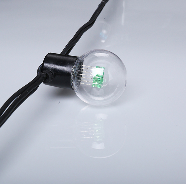 CE ROHS Lampu Dekorasi Led Lampu Dekorasi Natal Dekorasi Luar Ruangan Putih Hangat RGB Hitam Putih IP44 220-240V -20--40 24