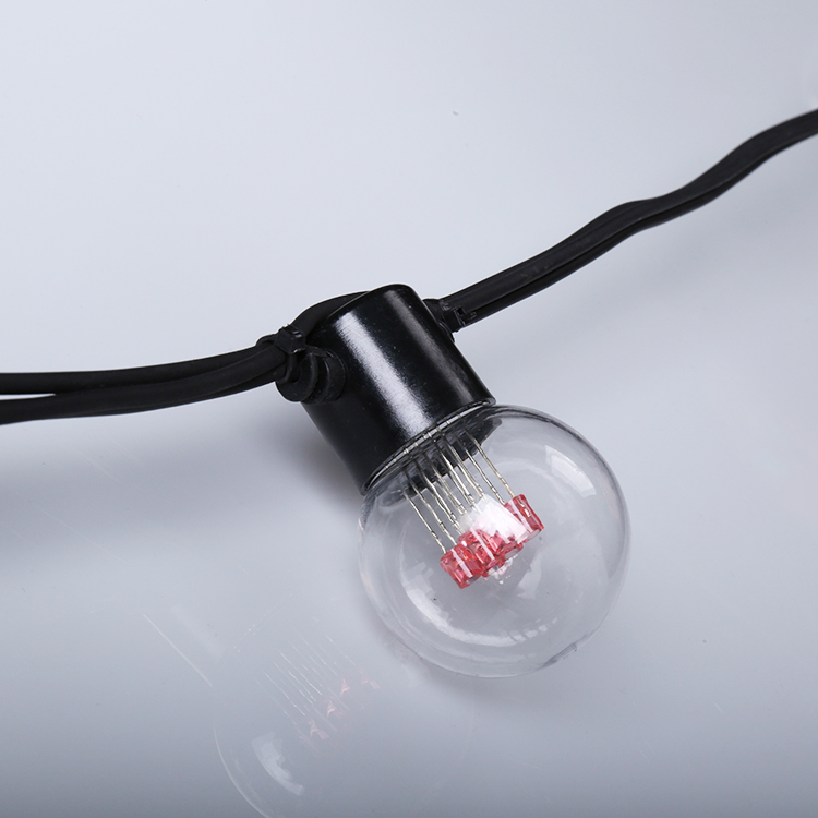CE ROHS Lampu Dekorasi Led Lampu Dekorasi Natal Dekorasi Luar Ruangan Putih Hangat RGB Hitam Putih IP44 220-240V -20--40 26