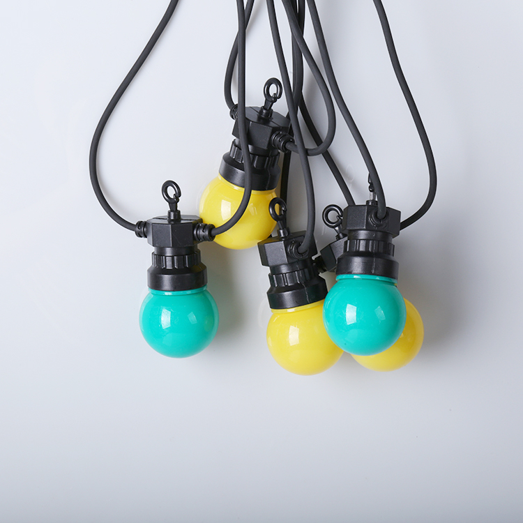 WENDA - زينة خارجية Festoon Wedding G50 E27 مصباح مقاوم للماء عيد الميلاد سياج سلسلة أضواء Ce Rohs Emc Ip44 Led ضوء زخرفي G50 سلسلة ضوء 10