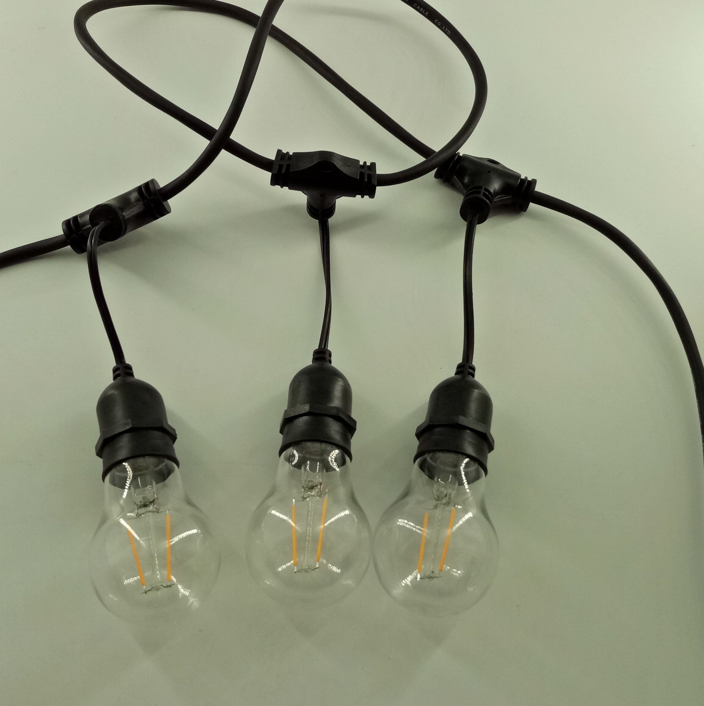 A60 G45 Led filament lamp 220v e27 screw plastic 2w dimmable led  A60 filament bulb Company - Wenda Deco 17