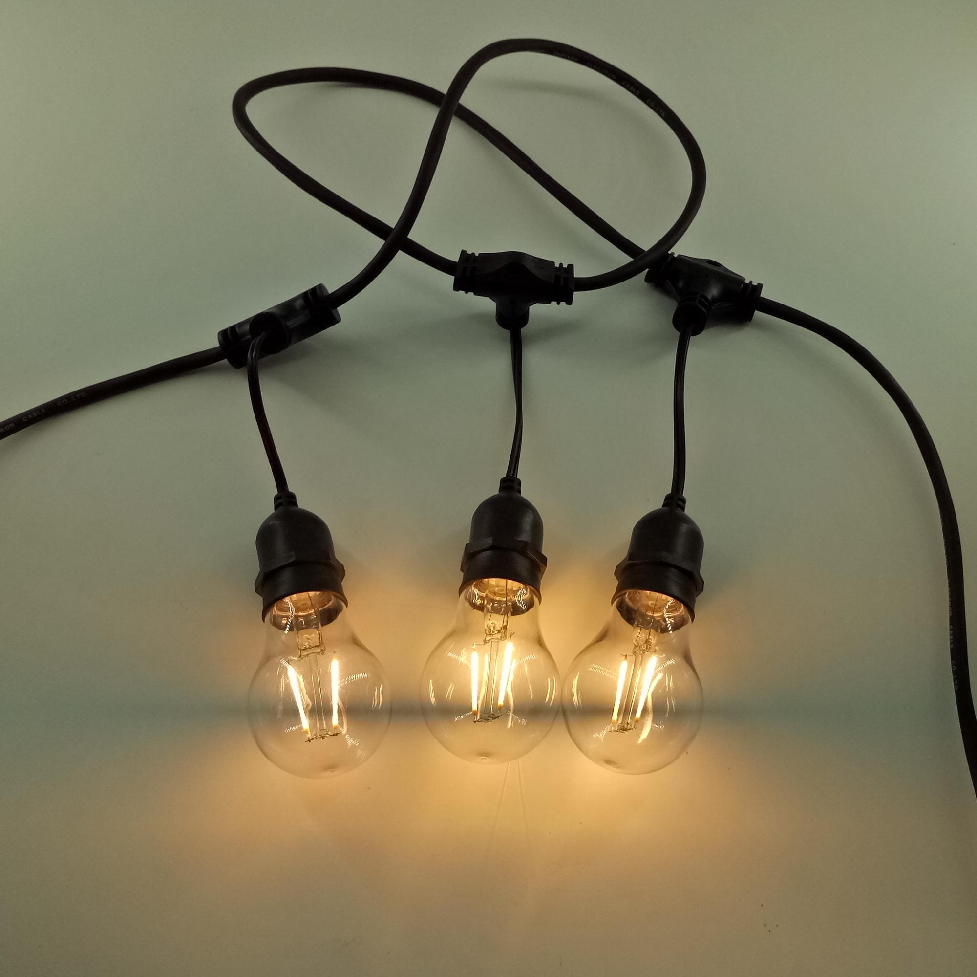 A60 G45 Led filament lamp 220v e27 screw plastic 2w dimmable led  A60 filament bulb Company - Wenda Deco 19