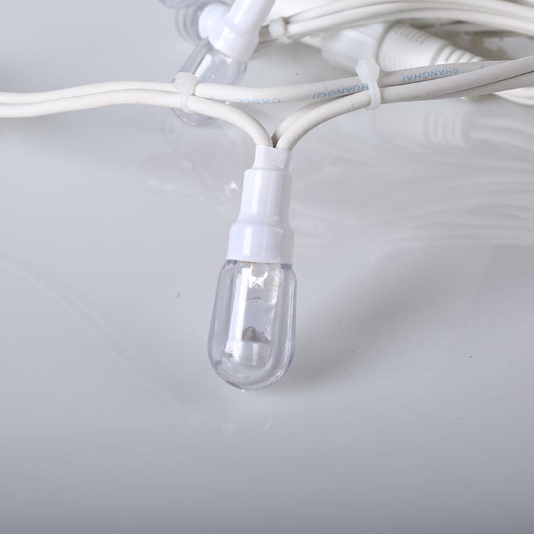 Calitate wam alb exterior impermeabil cablu de cauciuc conectabil LED șir de lumină pentru Crăciun Producător | Wenda Deco 21