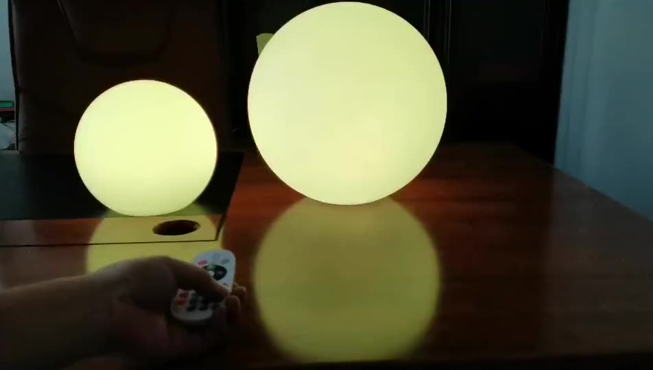 Best outdoor led ball illuminated outdoor plastic led patio decorative Company - Wenda Deco