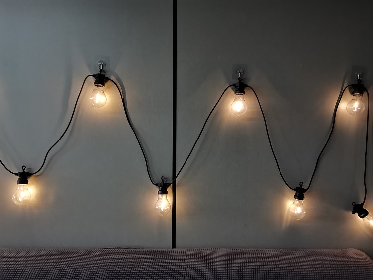 WENDA - A19 A60 a energia solare per esterni ha condotto le luci decorative per la stringa da campeggio solare A19 stringa solare 28