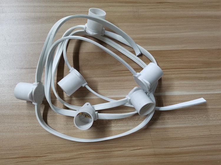 e27 ซ็อกเก็ตไฟเข็มขัดพร้อมหลอดไฟกันน้ำสวนวันหยุดลานตกแต่งคริสต์มาสไฟ LED พู่ห้อยกลางแจ้ง 19