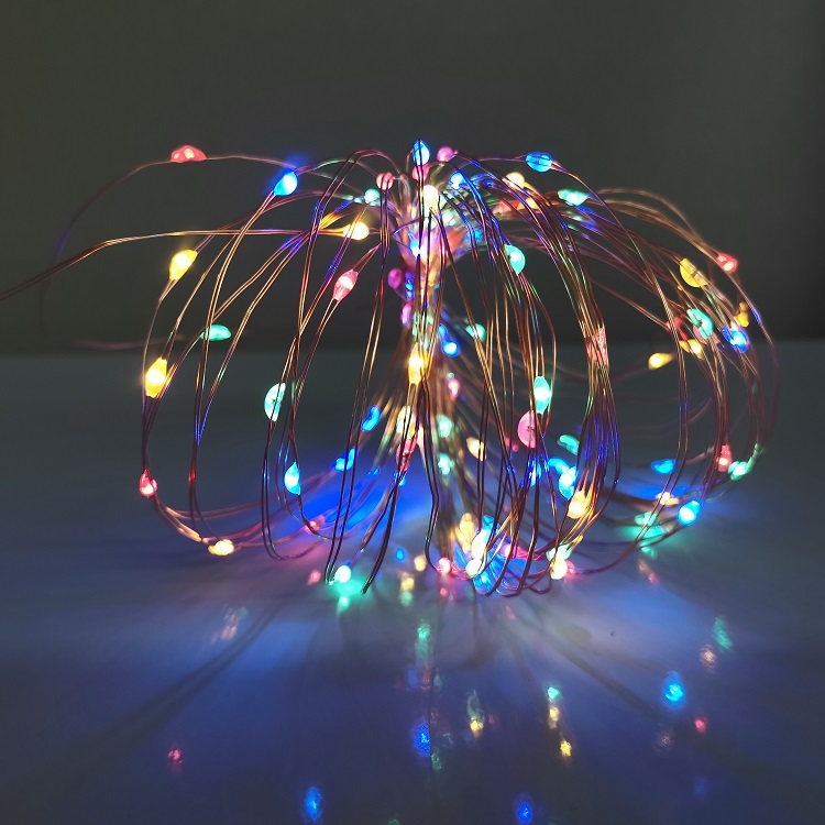 Christmas decoration outdoor solar 8 function 100 led copper wire fairy light led string 10m 16