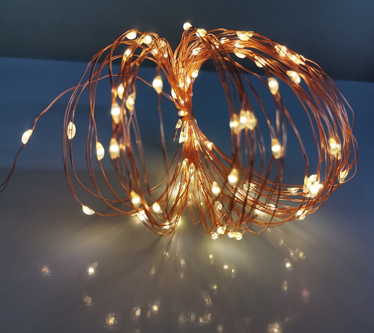 Christmas decoration outdoor solar 8 function 100 led copper wire fairy light led string 10m 20