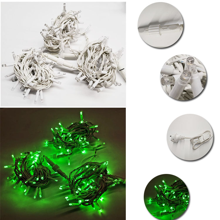 Christmas fairy lights led warm white flashing white connectable commercial decoration outdoor fairy lights 16