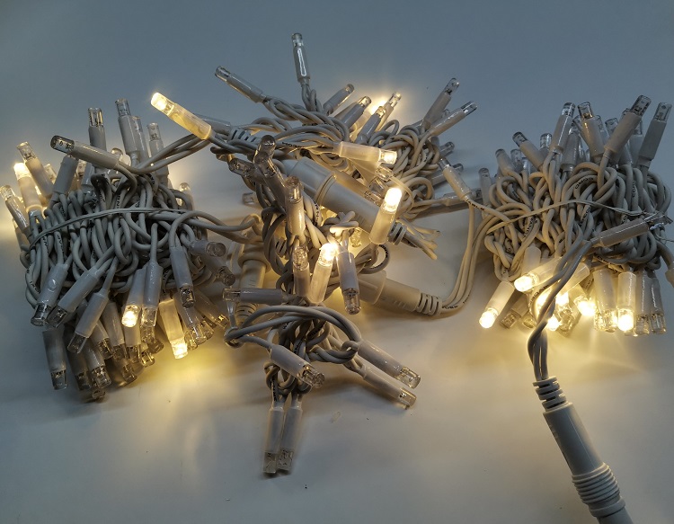 Christmas fairy lights led warm white flashing white connectable commercial decoration outdoor fairy lights 60