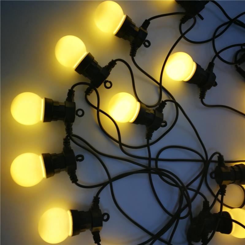 Qualität G50-Girlande wasserdichte LED-Kugel-Lichterkette von Hochzeitsterrassen-Lichterketten Hersteller | Wenda Deko 17