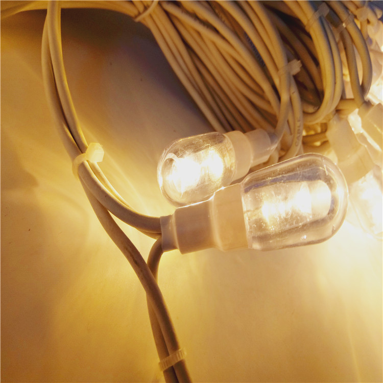 Calitate wam alb exterior impermeabil cablu de cauciuc conectabil LED șir de lumină pentru Crăciun Producător | Wenda Deco 17
