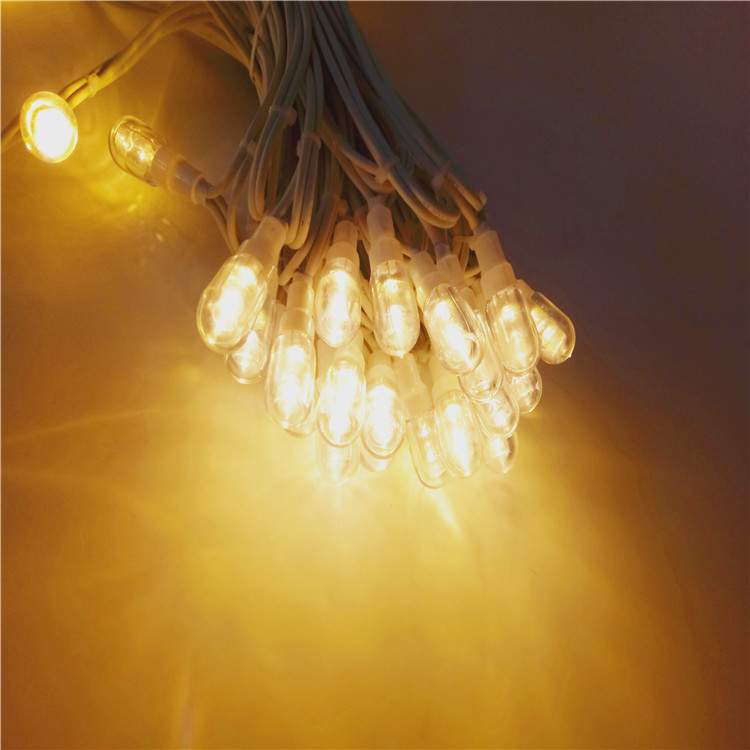 Calitate wam alb exterior impermeabil cablu de cauciuc conectabil LED șir de lumină pentru Crăciun Producător | Wenda Deco 25