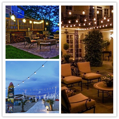Лучшее декоративное многоцветное освещение для рождественских праздников G45 Globe Garden Lights Outdoor Light Strings - Wenda Deco 19