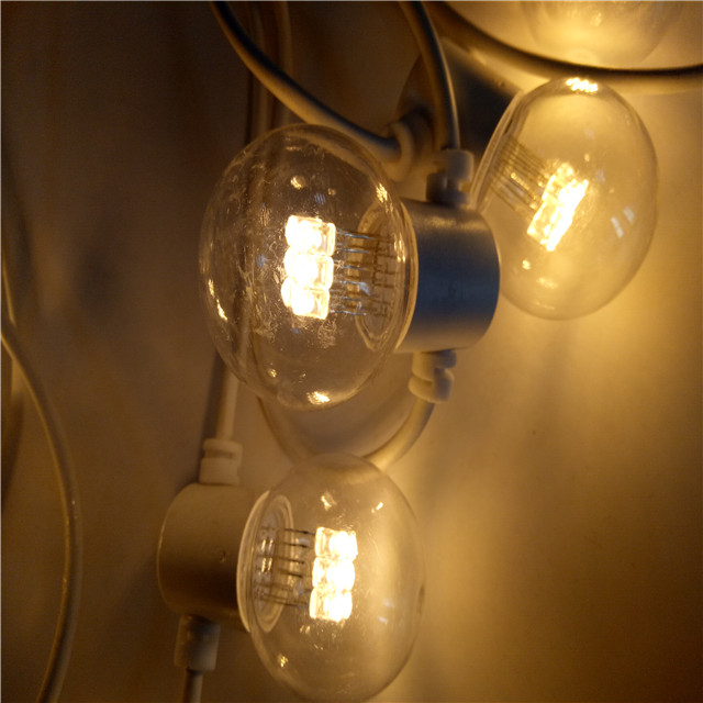 Лучшее декоративное многоцветное освещение для рождественских праздников G45 Globe Garden Lights Outdoor Light Strings - Wenda Deco 23