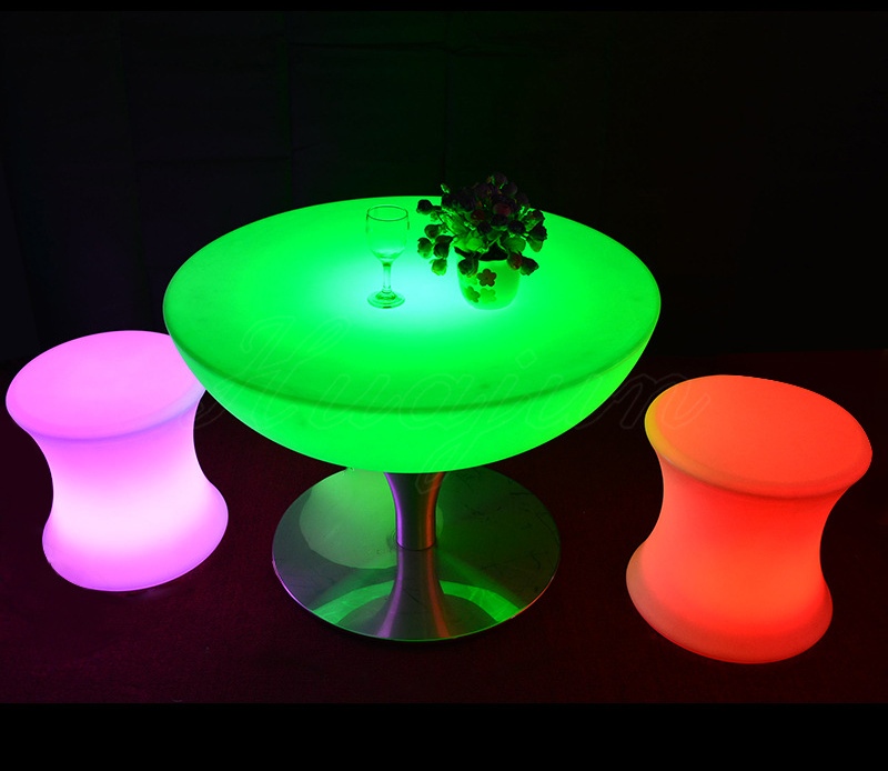 品質寧波ライトアッププラスチックキューブテーブル LED 家具 LED 光るスツールメーカー |ウェンダ・デコ 8
