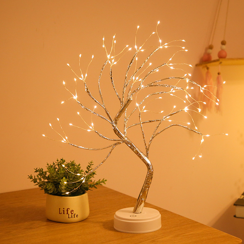 WENDA - Firefly Bonsai Tree Light - 20'' Künstliche Lichterkette Geisterbaumlampe mit 108 LED-Leuchten 2021 Neue Produkte 8