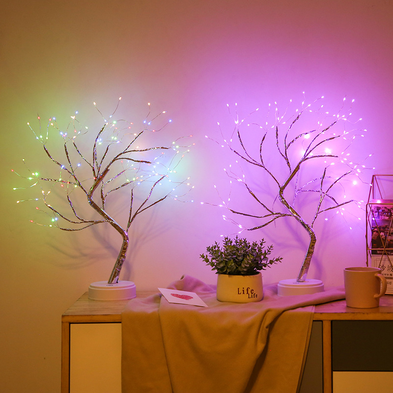 WENDA - Firefly Bonsai Tree Light - 20'' Künstliche Lichterkette Geisterbaumlampe mit 108 LED-Leuchten 2021 Neue Produkte 14