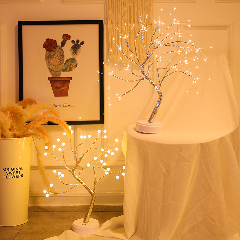 WENDA - Firefly Bonsai Tree Light - 20'' Künstliche Lichterkette Geisterbaumlampe mit 108 LED-Leuchten 2021 Neue Produkte 10