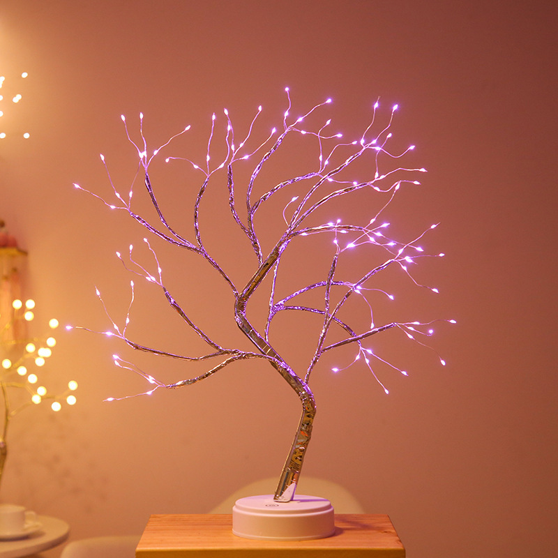 WENDA - Firefly Bonsai Tree Light - 20'' Künstliche Lichterkette Geisterbaumlampe mit 108 LED-Leuchten 2021 Neue Produkte 12