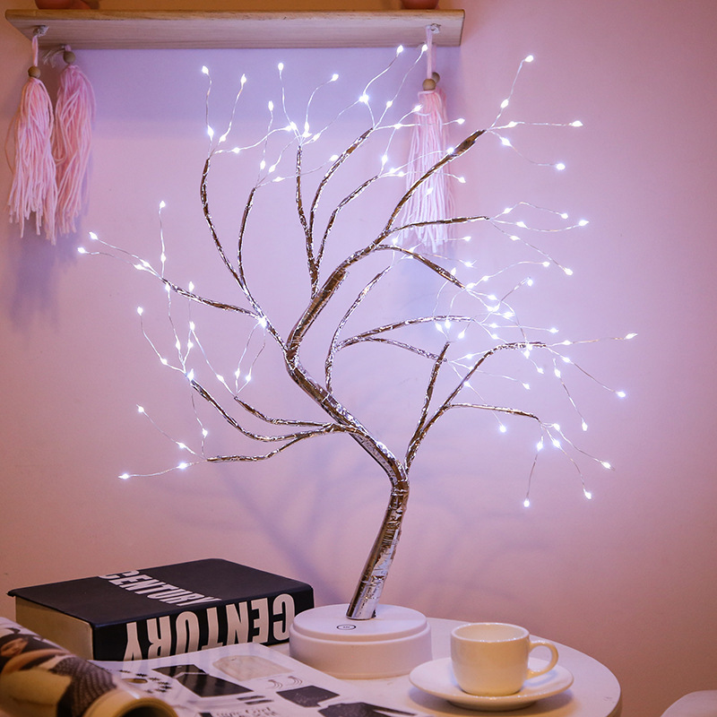 WENDA - Firefly Bonsai Tree Light - 20'' Künstliche Lichterkette Geisterbaumlampe mit 108 LED-Leuchten 2021 Neue Produkte 18